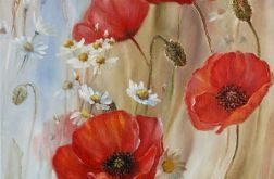 Letni Zapach, ręcznie malowany olejny