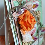 Kartka okolicznościowa - Pomarańczowa róża - 