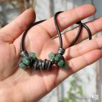 Graniasta zieleń - z awenturynem