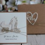 Rustykalna kartka ślubna z pudełkiem 17 - oryginalna kartka ślubna