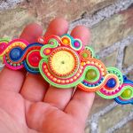 Bransoletka sutasz Neonowa Tęcza - 