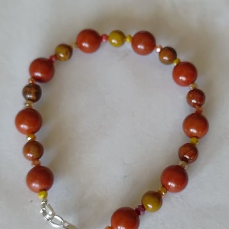 Bransoletka z Jaspisu i Agatu