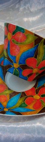 filiżanka z porcelany, ręcznie malowana