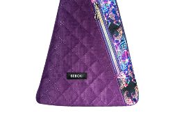 Plecak pikowany trójkątny fioletowy