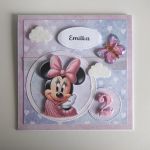 Kartka urodzinowa z Myszką Minnie II - Kartka urodzinowa Minnie