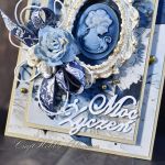 Moc życzeń - z granatową kameą - Kamea - detal II