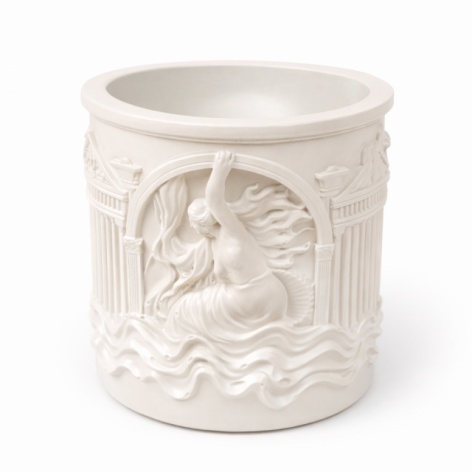 Świecznik gipsowy Afrodyta – elegancki świecznik dekoracyjny handmade