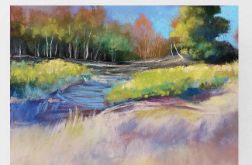 Pejzaż -rysunek formatu 18x24 cm