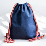 Granatowy plecak worek - 