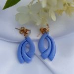 "Kalliope II" - kolczyki z gliny polimerowej. - subtelna elegancja