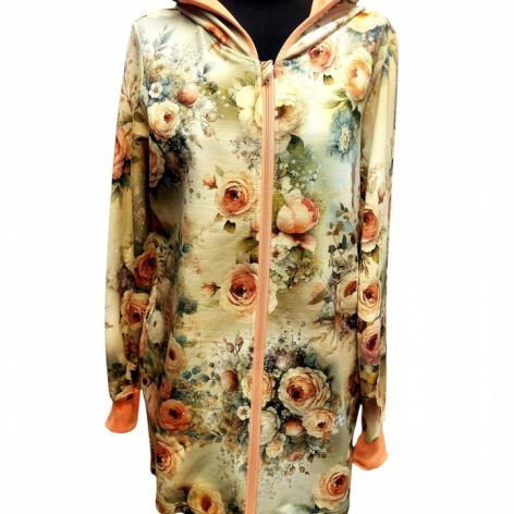 Bluza Rege, kwiaty beż L/XL