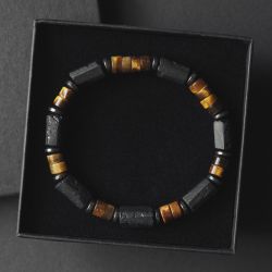 Bransoletka męska turmalin tygrysie oko ts99