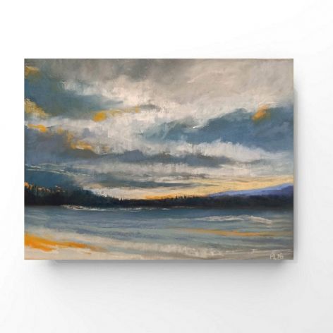 Pejzaż-praca formatu 18/24 cm. .