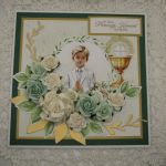 Kartka komunijna dla chłopca w pudełku 06 - 