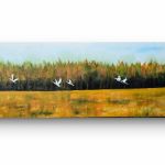 Podlaskie granice,  obraz akrylowy na płótnie 120x40x2cm  - 