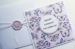 Kartka podziękowanie za współpracę ręcznie robiona zmiana pracy