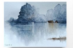 Pejzaż 80-praca formatu A5