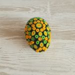 Jajko  zielono - żółte - Pisanka w technice quilling