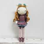 Lalka jednorożec Maskotka szydełkowa - lalka na szydełku