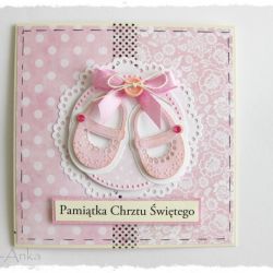 Kartka na Chrzest dla dziewczynki