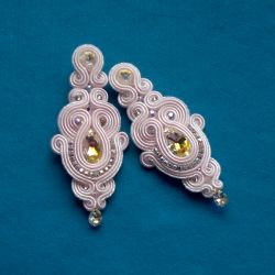 Kolczyki sutasz Jasno różowe SWAROVSKI