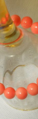 7.Bransoletka ze szklanych koralików 10mm