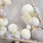 Prosta drewniana choinka HandMade LED 75 cm - 