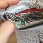 Jasnoszara kopertówka mini - 