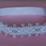 Opaska niemowlęca - Diadem w bieli - 