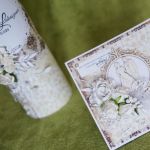 Zestaw opakowanie tuba na wino i kartka - 