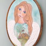 obrazek Anioł Stróż opiekun domu - anioł na pamiątkę dla dziecka