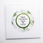 Kartka na Chrzest ręcznie robiona w zieleni - Kartka handmade na Chrzest w zieleni