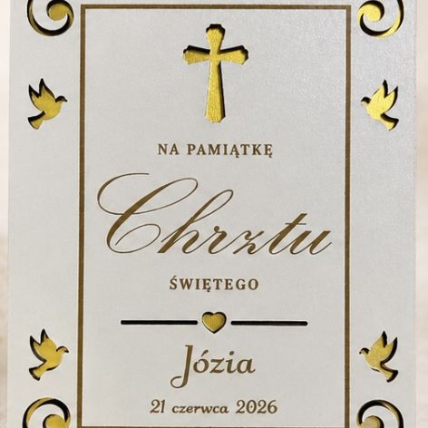 Pamiątka na chrzest dziewczynka/chłopiec personalizacja
