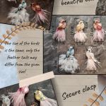 Broszka w kształcie ptaka – elegancka biżuteria handmade - Estetyczne pudełko – idealne do przechowywania i na prezent.