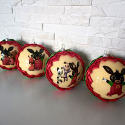 Zestaw bombek choinkowych dla dzieci BING