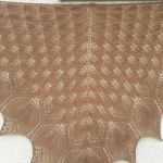  Orzechowa chusta merino/jedwab - 