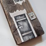 Casa loca III, domek obraz na starej desce - 