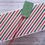 Kartka świąteczna ze swetrami - Tył kartki i tył etykietki