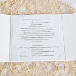 Ażurowe zaproszenie na ślub - 
