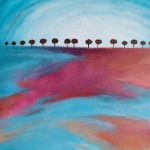 Drzewa-obraz akrylowy formatu 60/50 cm . - 