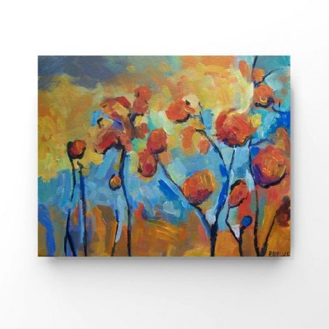 W ogrodzie-obraz akrylowy