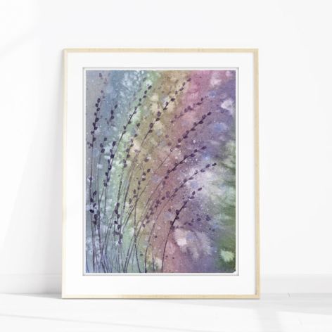 Oryginalna akwarela. Kwiaty  A4