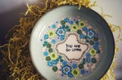 Ręcznie malowany talerz półmisek patera LOVED