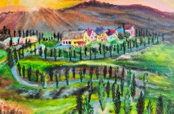 Toscana , 50x50x1cm, obraz akrylowy na płótnie
