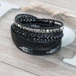 Bransoletka boho owijana In Black - 