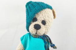 FELEK - szydełkowy miś, personalizacja