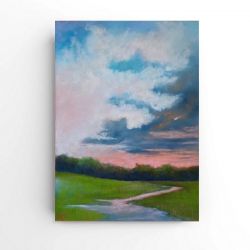 Pejzaż 4-praca formatu 24x18 cm .