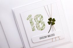 Kartka na 18 urodziny handmade z życzeniami