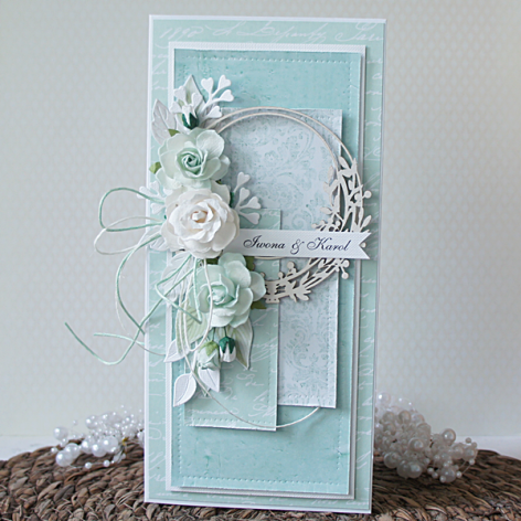 Komplet ślubny w kolorze mięty v.2