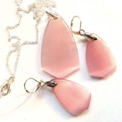 Wzmacniająo-ochronny kwarc "kocie oko", elaegancki zestaw biżuterii w srebrze